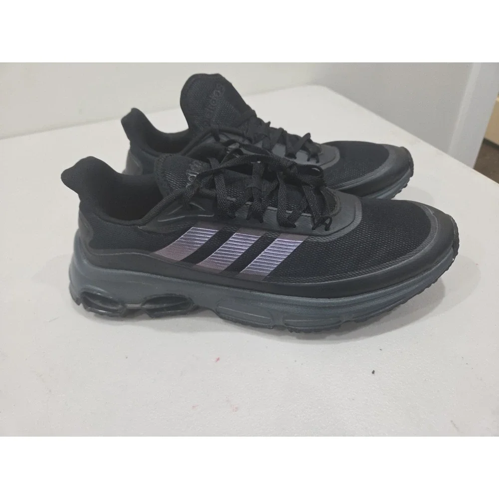 Adidas Quadcube Trainers Men Size 13 Black And Purple